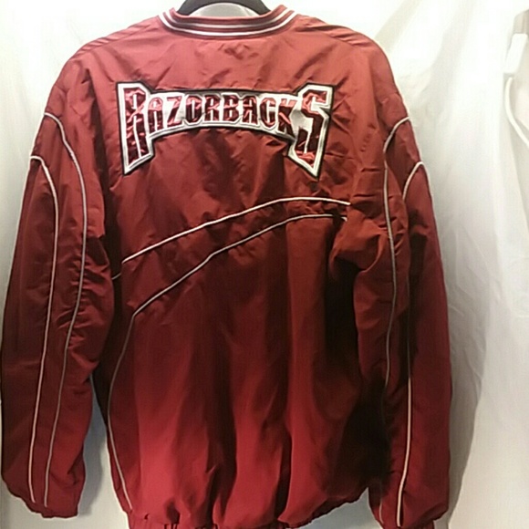 Authentic Arkansas Razorback jacket with side zip - Picture 6 of 8